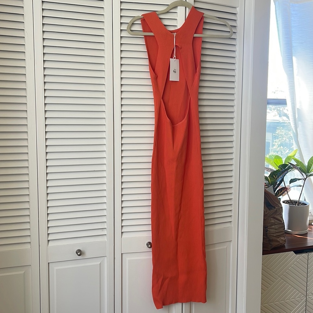 Orange Emory Park Ribbed Mini Dress